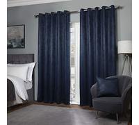 Emma Barclay 2 Tende con Occhielli, Poliestere, Marina Militare, Width 46 x Drop 72" (116 x 183cm)