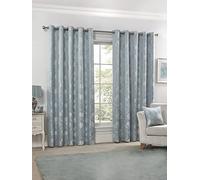 Emma Barclay Blossom BLOS9090DUC - Tende jacquard foderate con occhielli, 228 x 228 cm, colore carta da zucchero