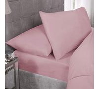 Emma Barclay Coppia di federe in Percalle a 180 Fili, Colore: Rosa