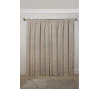 Emma Barclay Duchess - Tende jacquard foderate con pieghe a matita, 168 x 228 cm, colore: Crema