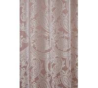 Emma Barclay Duchess - Tende jacquard foderate plissettate in rosa cipria, larghezza 168 x 228 cm