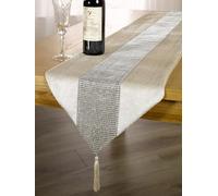 Emma Barclay ECLAT - Runner da tavola Diamante in Visone - 13x90 (33x228cm)