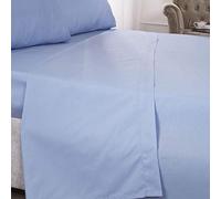 Emma Barclay Lenzuolo in percalle a 180 fili, per letto singolo, colore: blu