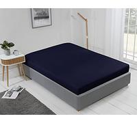 Emma Barclay Lyla - Lenzuolo con angoli, per letto singolo, colore: blu navy