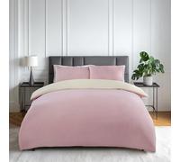 Emma Barclay Lyla - Set copripiumino reversibile, per letto king size, colore: crema/rosa cipria