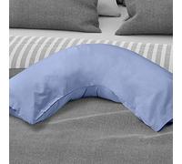 Emma Barclay Ortopedica in Percalle, Blu, Poliestere | 50% Cotone, Federa a Forma di V