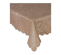 Emma Barclay Rosa Damascata - Tovaglia Jacquard in Caffè - 70x108 (178x274cm)