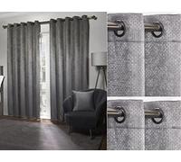 Emma Barclay Tende con Occhielli, Poliestere, Carbone, Width 66 x Drop 72" (168 x 183cm)