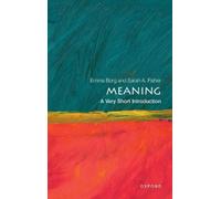 Emma Borg Sarah A. Fisher Meaning (Tascabile) Very Short Introductions