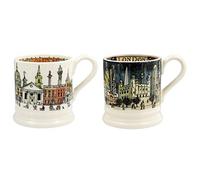 Emma Bridgewater Set Tazzine Caffè 1/2 Pinta 300ml, Tazze Particolari da Regalare, Abbinate Mugs per Caffe/Cappuccino/Te, Tazza per la Colazione, Tazzina Caffè Coppia Regalo - Set di Tazze Londra