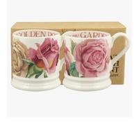 Emma Bridgewater Tazza Grande 1/2 Pinta 300ml, Tazze Colazione Particolari, Mugs per Caffè/Cappuccino/Tè, Tazzine Simpatiche Caffe, design originale - Set di rose tutta la vita