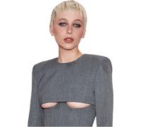 Emma Chamberlain (Grey Dress) Half Body Buddy Cutout