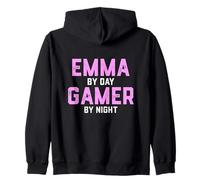 Emma Gamer Girl Halloween Costume per Gen Z Gaming Emma Felpa con Cappuccio