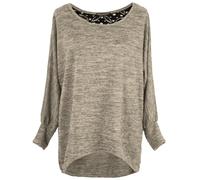 Emma & Giovanni - Maglie a Manica Lunga con Pizzo - Donna (Beige, S-M)