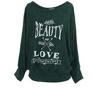 Emma & Giovanni - Maglie a Manica Lunga Maglia con Stampa Beauty - Donna