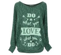 Emma & Giovanni - Oversize Maglie a Manica 7/8 Lunga Love - Donna