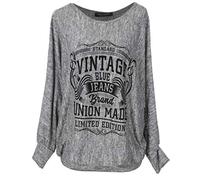 Emma & Giovanni - Oversize Maglie a Manica 7/8 Lunga Vintage - Donna