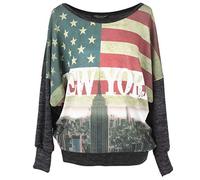 Emma & Giovanni - Oversize Maglie a Manica Lunga - Donna (USA, M-L)