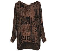 Emma & Giovanni - Pullover - Maglioni- Donna (Marrone, M-L)