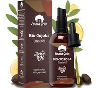 Emma Grün Olio di jojoba spremuto a freddo, 100 ml [100% puro] - Olio di jojoba di alta qualità per la cura della barba, della pelle e del cuoio capelluto - Clean Jojoba Oil - Olio cosmetico Jojoba