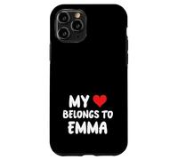Emma - Il mio cuore appartiene a Emma - Amore Custodia per iPhone 11 Pro