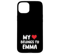 Emma - Il mio cuore appartiene a Emma - Amore Custodia per iPhone 15 Plus