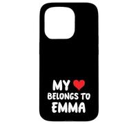 Emma - Il mio cuore appartiene a Emma - Amore Custodia per iPhone 15 Pro