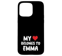 Emma - Il mio cuore appartiene a Emma - Amore Custodia per iPhone 15 Pro Max
