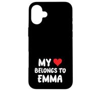 Emma - Il mio cuore appartiene a Emma - Amore Custodia per iPhone 16 Plus