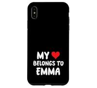 Emma - Il mio cuore appartiene a Emma - Amore Custodia per iPhone XS Max