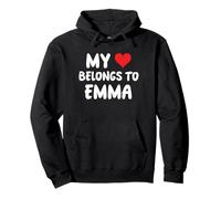 Emma - Il mio cuore appartiene a Emma - Amore Felpa con Cappuccio