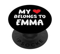 Emma - Il mio cuore appartiene a Emma - Amore PopSockets PopGrip Adesivo