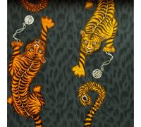 Emma J Shipley Animalia Tigre Carta da Parati Fiamma W0105/01 Giallo Arancione
