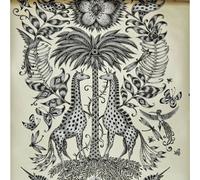 Emma J Shipley Animalia Kruger Parati Monocromatico W0102/05 Giraffa Zebra
