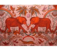 Emma J Shipley Tessuto Zambezi Blush Cotone Tenda Fodera Cuscino IN Tessuto