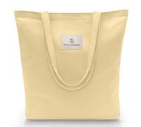 Emma Jonasson Tote bag - Borsa tela elegante con Cerniera e Tasca Interna - Shopper bag donna cotone - borsa stoffa aesthetic - shopping bag donna