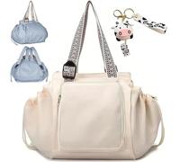 Emma Kate Everyday Bag, Emma and Kate Everyday Bag, Ekon Essential Tote Doubles as a Stylish Backpack, Crossbody and Shoulder Bags, bianco, L