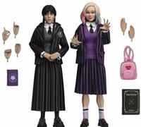 Emma Myers ENID & Jenna Ortega WEDNESDAY Nevermore Uniform Action Figures Neca