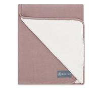 emma & noah Coperta invernale per neonati, 95 x 75 cm, soffice e traspirante, in cotone biologico, Oeko-TEX Standard 100, come regalo per il bambino o come coperta per passeggino (Essential Berry)