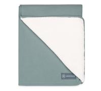 emma & noah Coperta invernale per neonati, 95 x 75 cm, soffice e traspirante, in cotone biologico, Oeko-TEX Standard 100, come regalo per il bambino o come coperta per passeggino (Essential Mint)