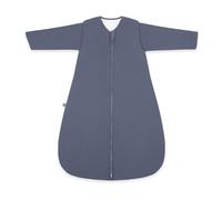 emma & noah Sacco nanna 3.5 TOG, sacco a pelo invernale in molti colori, cotone biologico, certificato Oeko-Tex, maniche rimovibili, sacco a pelo per neonati, Essential blu, 70 cm
