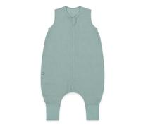 emma & noah Sacco nanna con piedi, 0,5 TOG, in lino con gambe, per l'estate, 100% lino, certificato Oeko-Tex, sacco a pelo per neonati (Essential Mint, 90 cm)