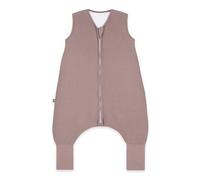 emma & noah Sacco nanna con piedini reversibili 2,5 TOG, sacco nanna per autunno e inverno, cotone biologico, certificato Oeko-Tex, ideale per bambini attivi, Essential Berry, 90 cm