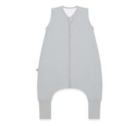 emma & noah Sacco nanna con piedini reversibili 2,5 TOG, sacco nanna per autunno e inverno, cotone biologico, certificato Oeko-Tex, ideale per bambini attivi, Grigio Essential, 90 cm