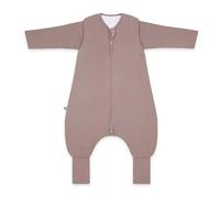 emma & noah Sacco Nanna per Bambini - Extra caldo e morbidissimo per le notti fredde - 3,5 TOG, con piedini e maniche staccabili, cotone biologico, 90 cm