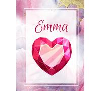 Emma Notebook - Carnet de notes élégant 8.5x11, 175 pages lignées / Elegant lined notebook for writing & inspiration: Journal personnel et cadeau ... / Personal writing journal & gift for women