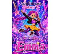 Emma Personalized Gift: K-Pop Star Notebook: Hardcover Journal | Cute Idol Music & Dance Design, Lined, 110 Pages, 6x9