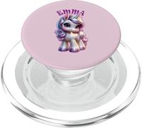 Emma - Simpatico unicorno per ragazze, nome Emma PopSockets PopGrip per MagSafe