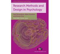 Emma Vine Allen Goodwin Paul Ric Research Methods and Design in Psy (Tascabile)