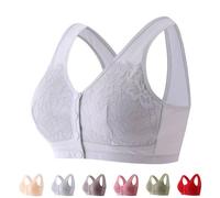 Emmabra for Seniors, EmmaBra - Comfortable & Convenient Front Closure Bra, Comfy Push Up Bralette(Grey,B95(42))